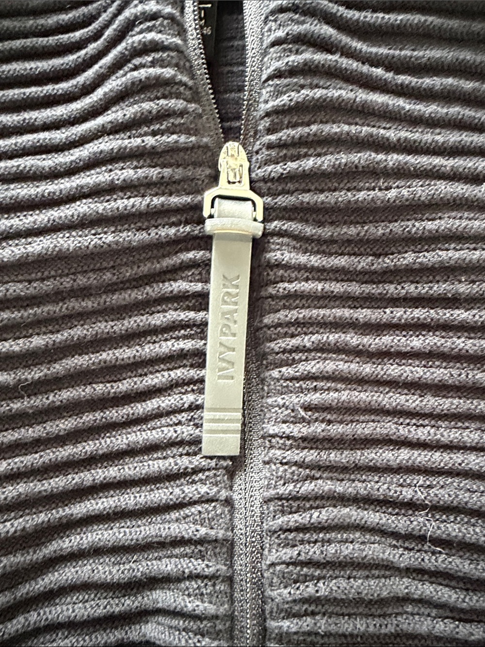 IVY PARK adidas 100% cotton Black Ribbed Zip-Up Crop Tank - Picture 2 of 8